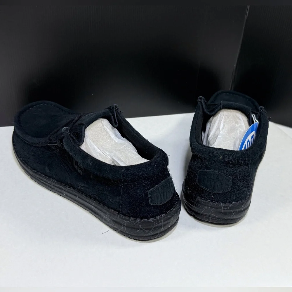 Men's Hey Dude x Wally Jelly Roll Black Loafers Slip on Shoes - Picture 7 of 12